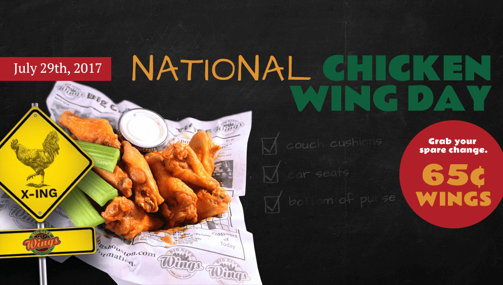 National Chicken Wing Day Big City Wings