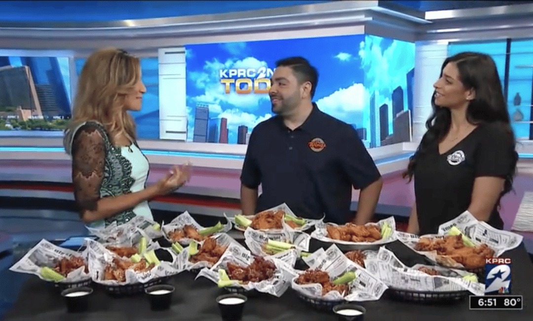 KPRC-TV/NBC Showcases the Delicious Big City Wings for National Wing Day